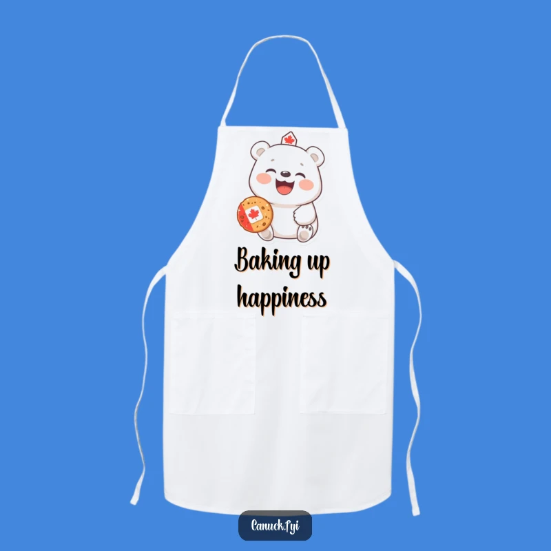 Funny Polar Bear Apron: Cook with Canadian Cheer, Hearty Laugh, Humorous Kitchen Gift