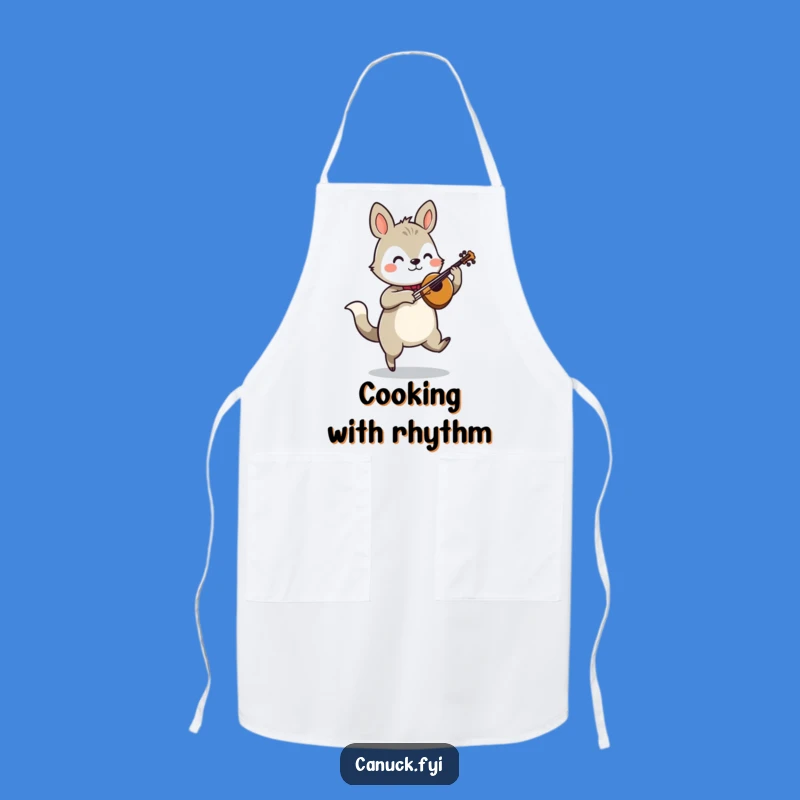 Funny Jigging Animal Fiddle Apron - Cook to the Beat