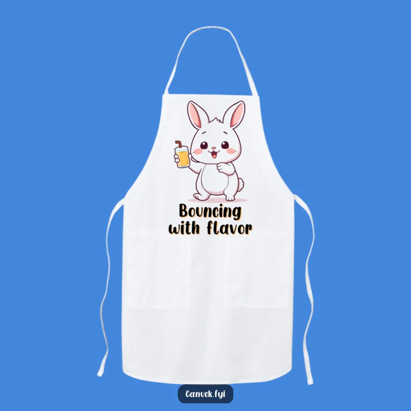 Funny Bouncing Rabbit Kitchen Apron - Hilarious Thirsty Chef's Gift for Parties