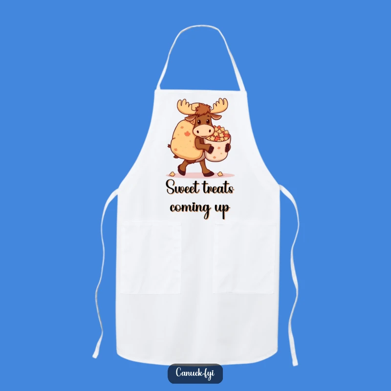Funny Moose Apron: Cook with Candies, Clumsy Haul, Humorous Kitchen Gift