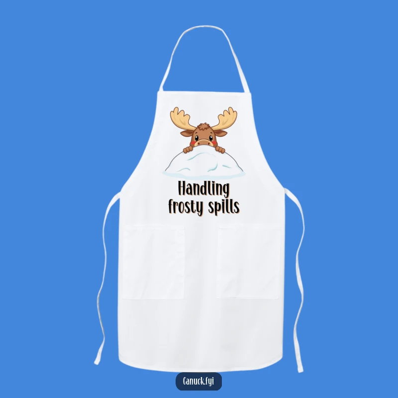 Funny Moose Kitchen Apron - Hilarious Wildlife Chef's Gift for Cooking Fun