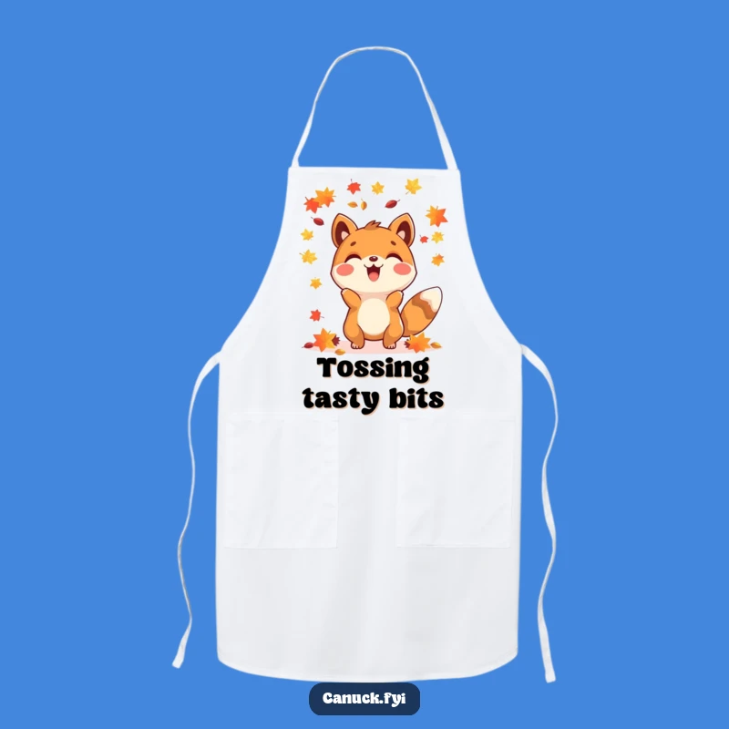 Funny Happy Animal Maple Seed Apron - Cook Up Autumn Fun