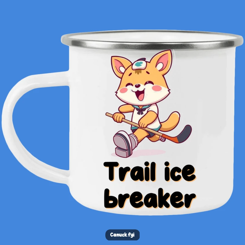 Funny Animal Camping Mug: Hockey Puck Kicker Edition, Adventure and Fun
