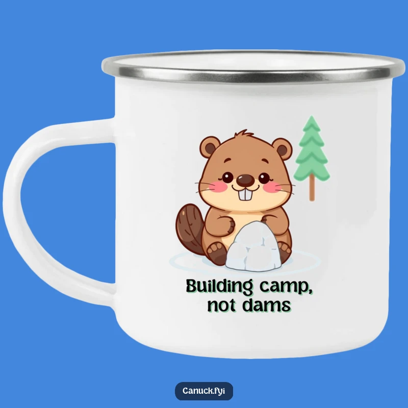 Funny Beaver Camping Mug: Adventure Builder, Tiny Igloo, Outdoor Gift