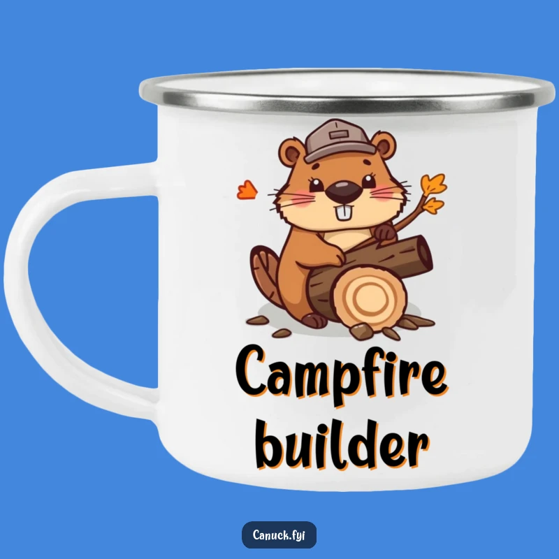 Funny Beaver Lumberjack Camping Mug: Outdoor Chopping Adventures