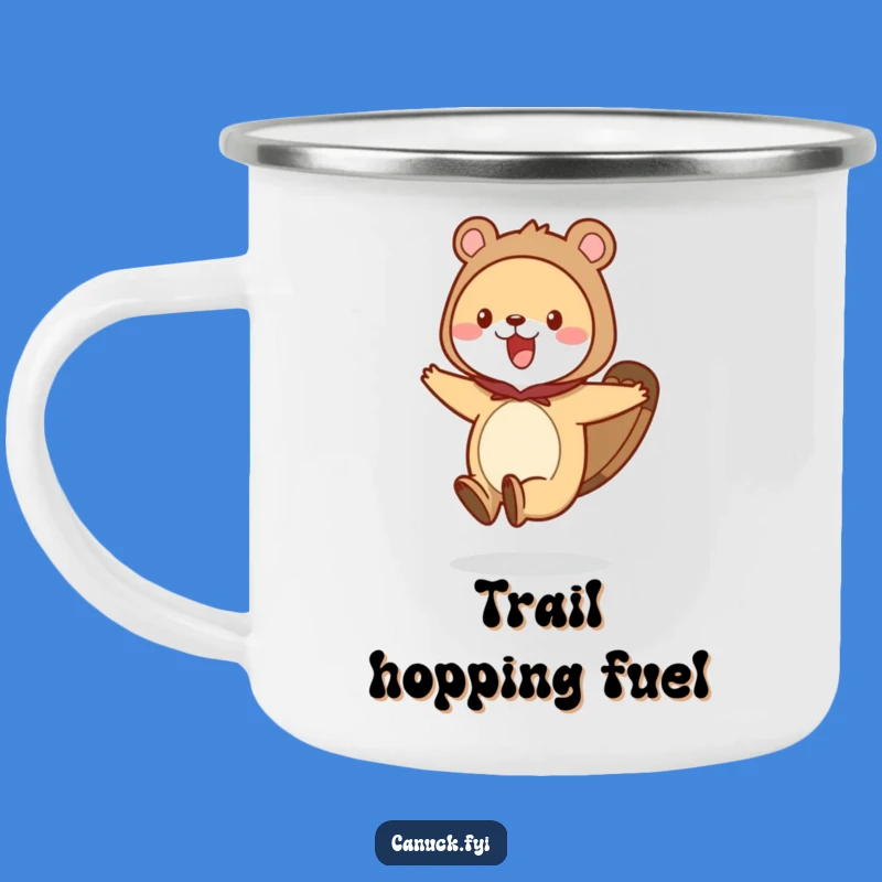Funny Beaver Tail Animal Camping Mug - Adventure Ready Fun - Unique Funny Gift