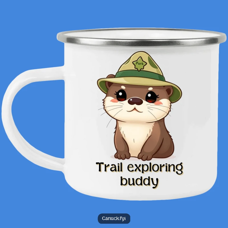 Funny Curious Otter Camping Mug: Outdoor Park Ranger Gift