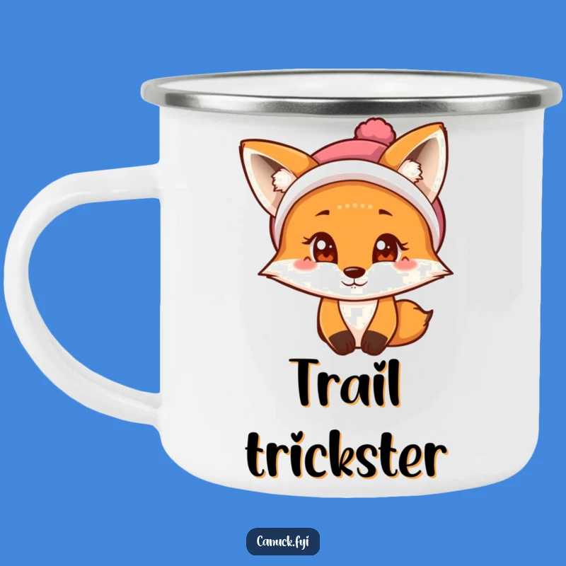 Funny Fox Camping Mug: Curious Tuque Fox - Outdoor Winter Gift
