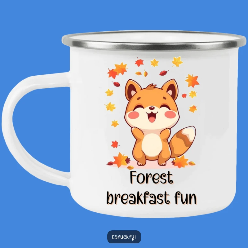 Funny Happy Animal Maple Seed Camping Mug - Your Autumn Adventure Cup