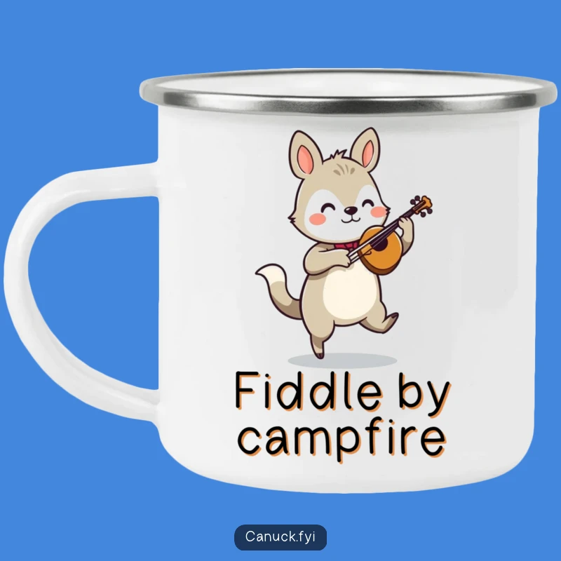Funny Jigging Animal Fiddle Camping Mug - Your Jam Session Companion