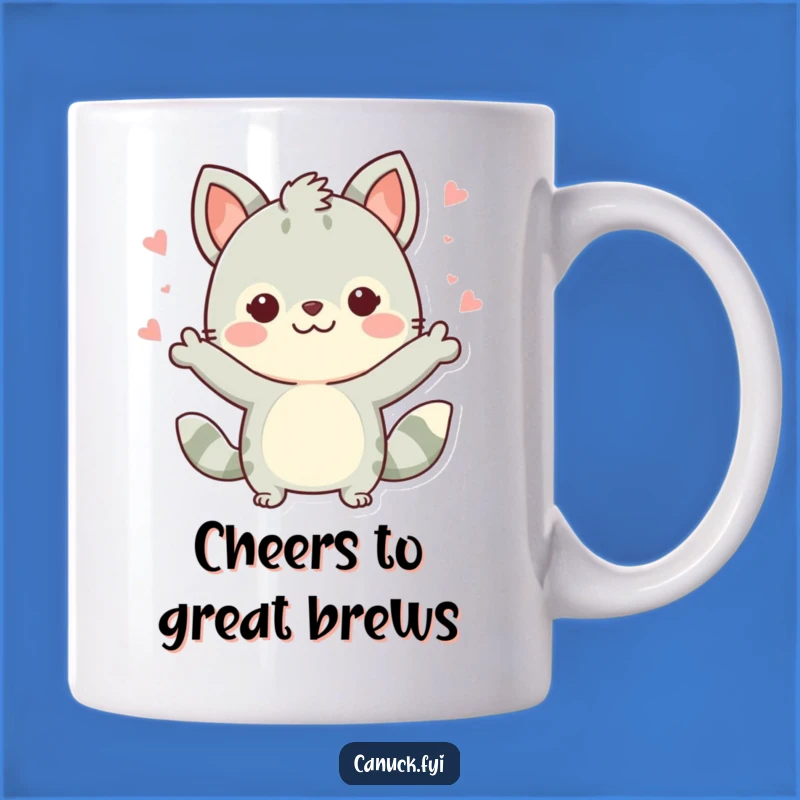Funny Cute Dog Mug: Celebrate Joy with a Funny Gesture Gift