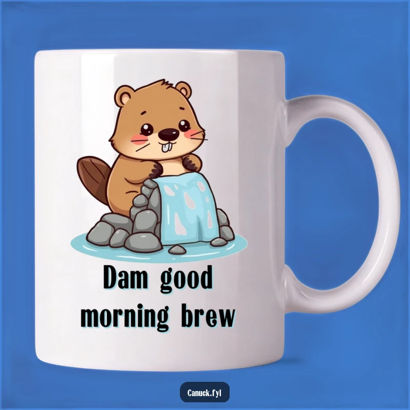 Funny Beaver Dam Builder Mug - Playful Engineer Humor Gift