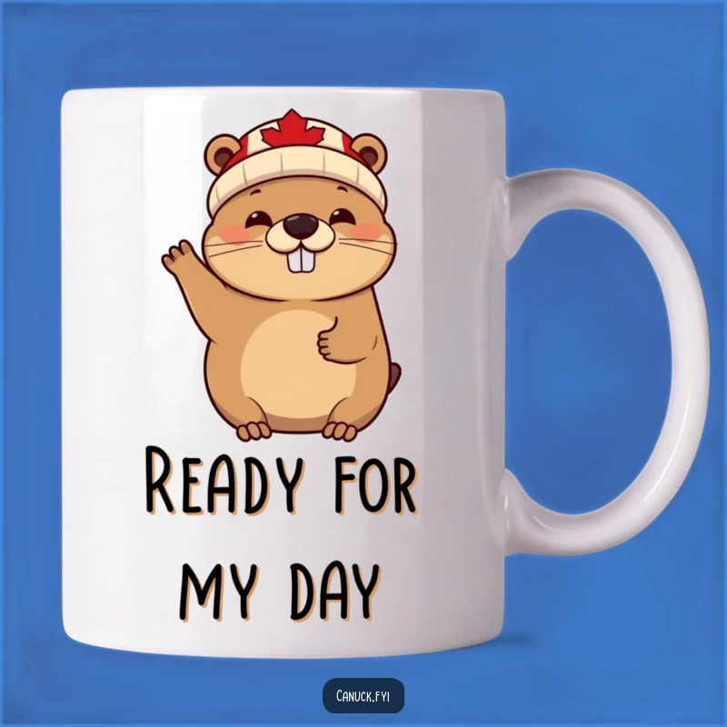 Funny Beaver Mug: Cheerful Canadian Animal Gift for Hoppy Mornings!
