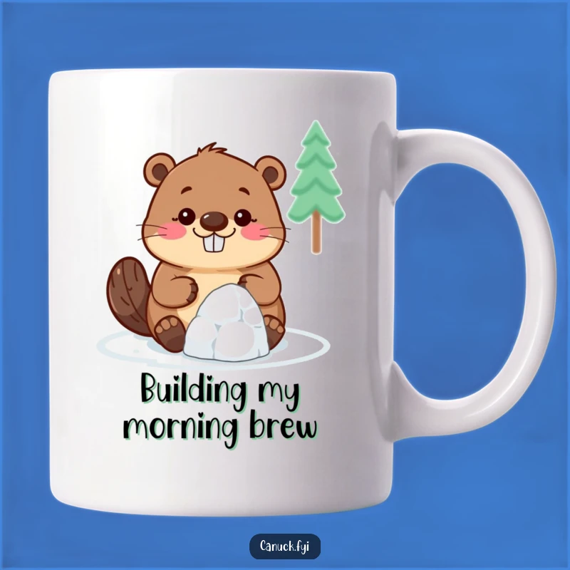 Funny Beaver Mug: Tiny Igloo Builder, Big Smile, Humorous Gift for DIY Enthusiasts
