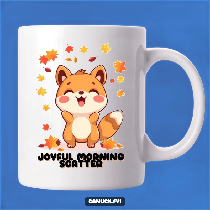 Funny Happy Animal Maple Seed Mug - A Joyful Autumn Gift
