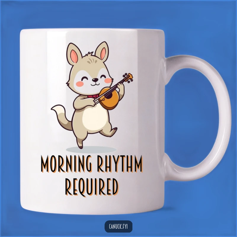 Funny Jigging Animal Fiddle Mug - A Hilarious Musical Gift for Fun Lovers