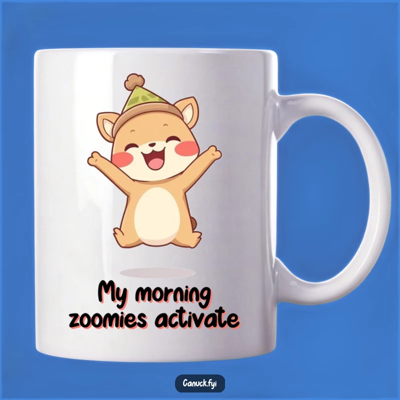 Funny Leaping Animal in Toque Mug - Joyful Pet Gift