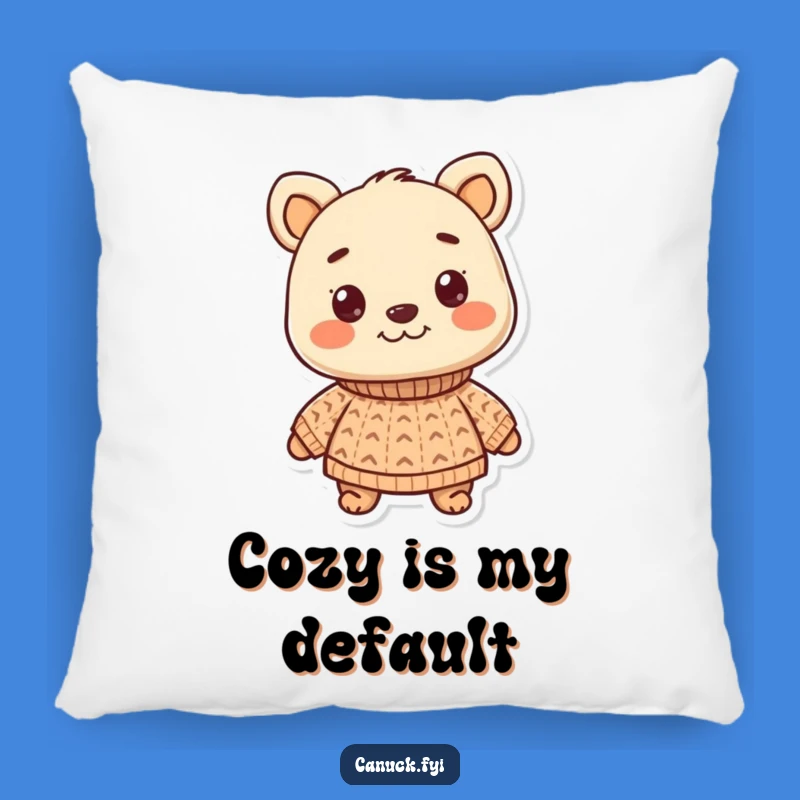 Funny Knitted Sweater Animal Pillow - Smiling Comfort Accent