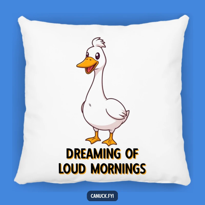 Funny Goose Honk Pillow: Comfy Proud Accent, Cheerful Decor Gift