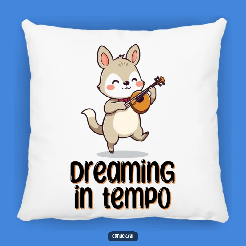 Funny Jigging Animal Fiddle Pillow - Cozy Comfort with Musical Flair