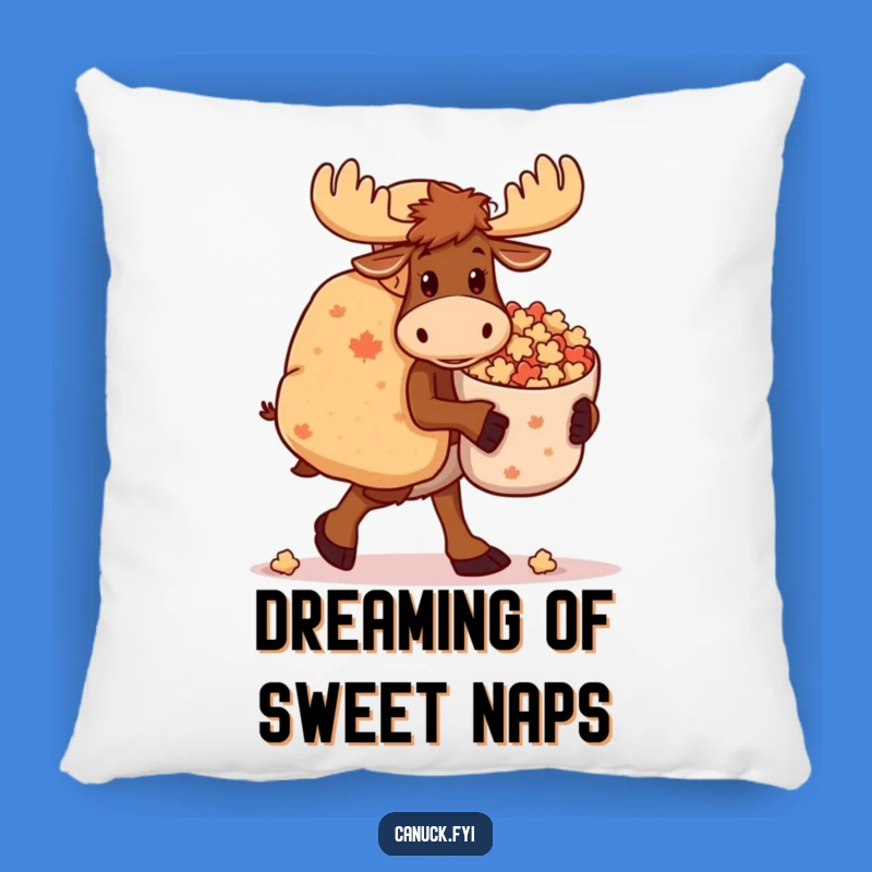 Funny Moose Pillow: Cozy Candies, Clumsy Charm, Hilarious Home Decor Gift