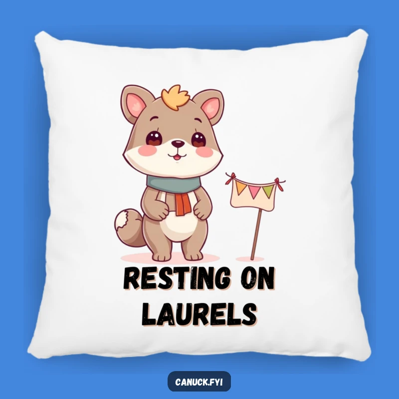 Funny Proud Animal Banner Pillow - Cozy Comfort for Champions