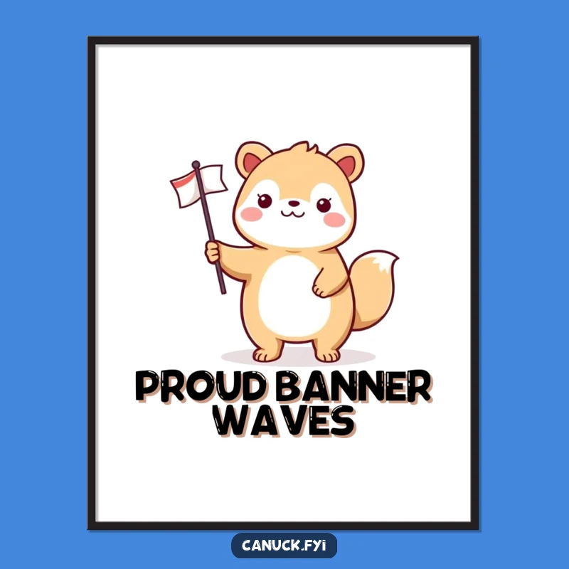Funny Cheerful Animal Flag Digital Art - Instant Patriotic Joy - Perfect Funny Gift