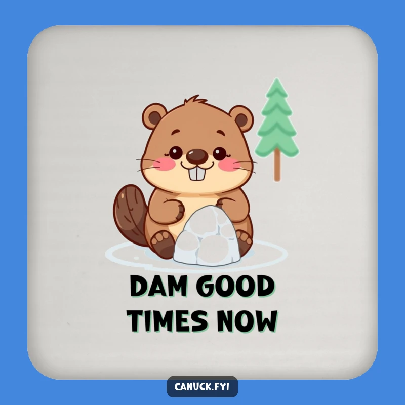 Funny Beaver Coasters: Protect Surfaces, Tiny Igloo Design, Humorous Table Gift