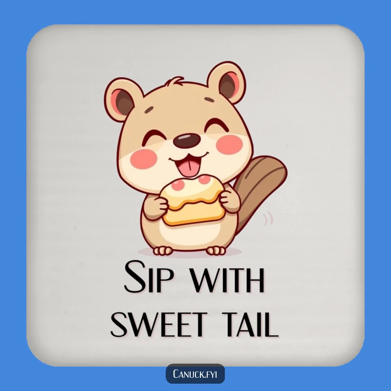 Funny Pastry Animal Coaster, Gift for Sweet Drink Settings