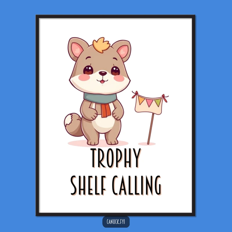Funny Proud Animal Banner Poster - Celebrate Achievements with Art