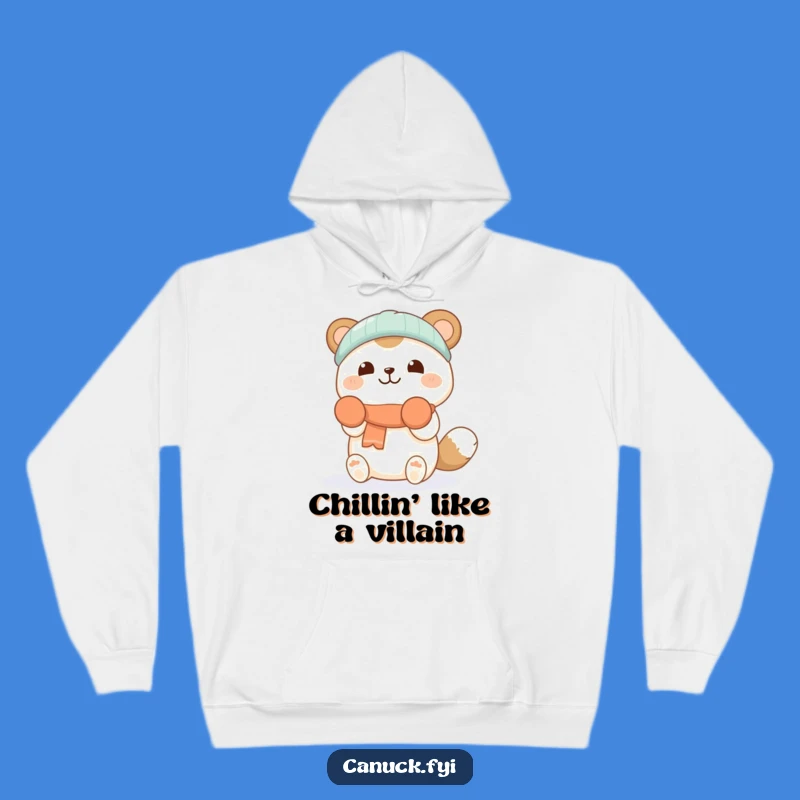 Funny Cozy Hoodie: Happy Snow Catcher Animal - Warm Winter Gift Idea