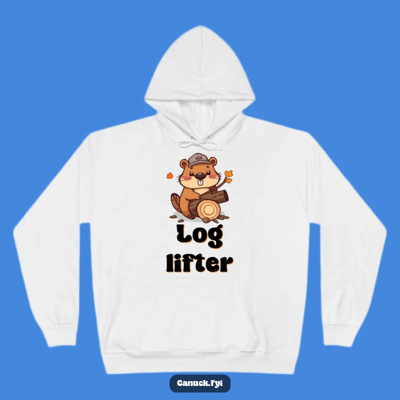 Funny Beaver Lumberjack Hoodie: Cozy Chopping Wear