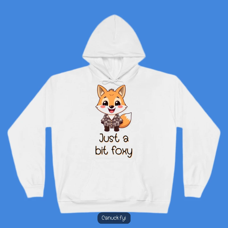 Funny Lumberjack Fox Hoodie: Cozy Flannel Fox Apparel Gift
