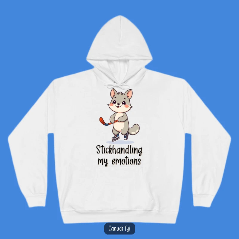 Funny Hockey Animal Dancer Hoodie - Playful & Cozy Gear