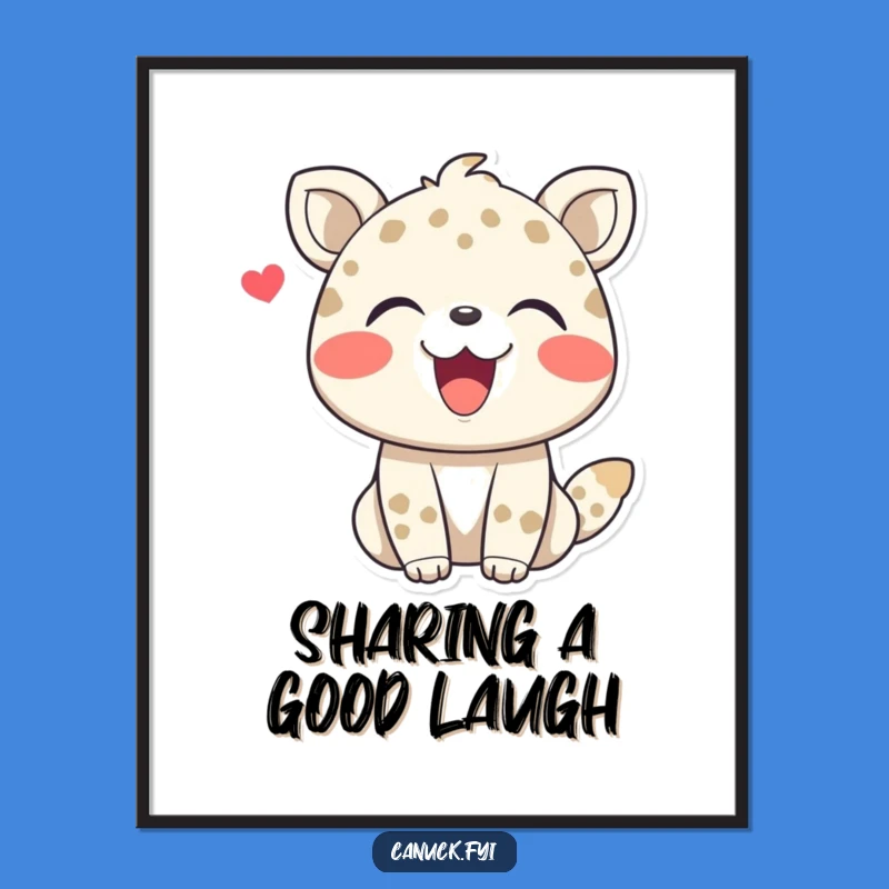 Free Printable Laughing Animal Wall Art - Funny Downloadable Joyful Decor