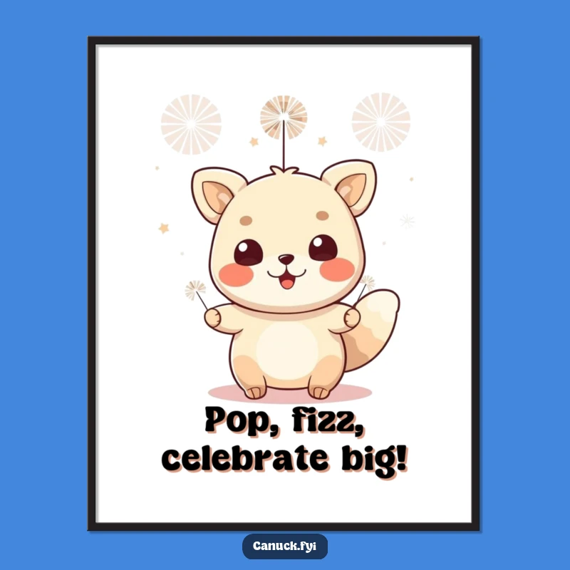 Funny Free Printable Wall Art: Animal Fireworks Fiesta - Vibrant Downloadable Decor Gift