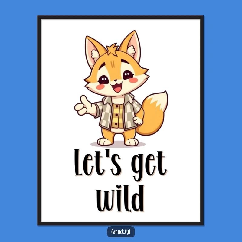 Free Printable Friendly Lynx Art - DIY Downloadable Decor Gift