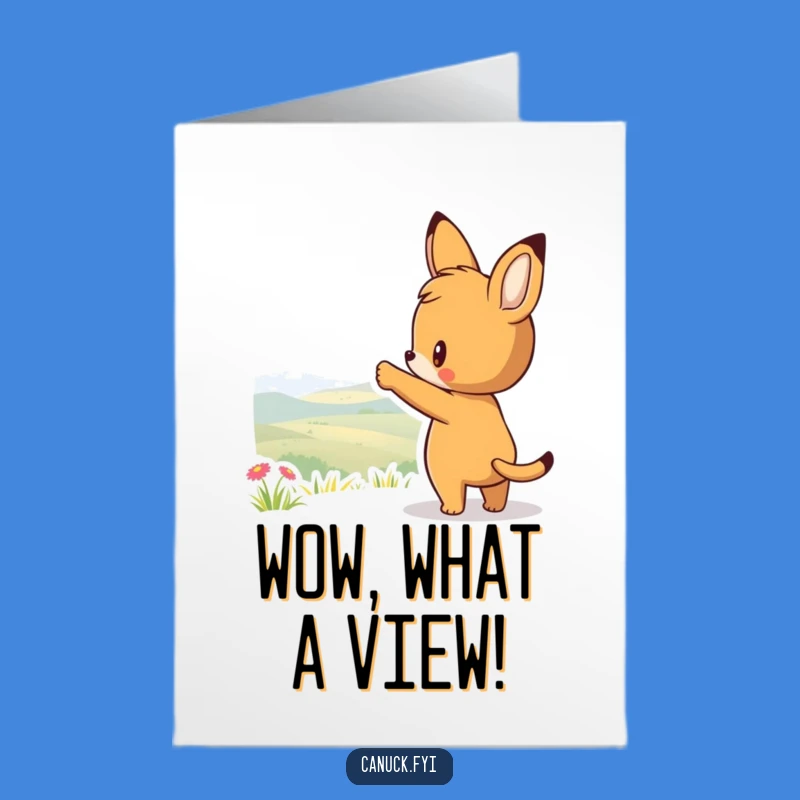 Free Printable Curious Animal Birthday Card - Funny Scenic Downloadable Gift