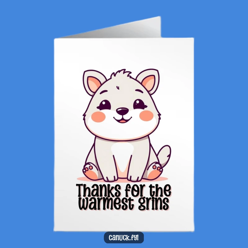 Free Printable Thank You Card: Welcoming Smile, Heartfelt Downloadable Gift