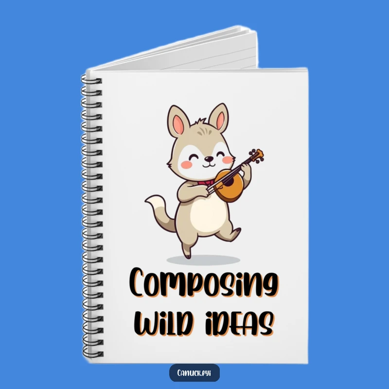 Funny Jigging Animal Fiddle Notebook - Compose Your Thoughts