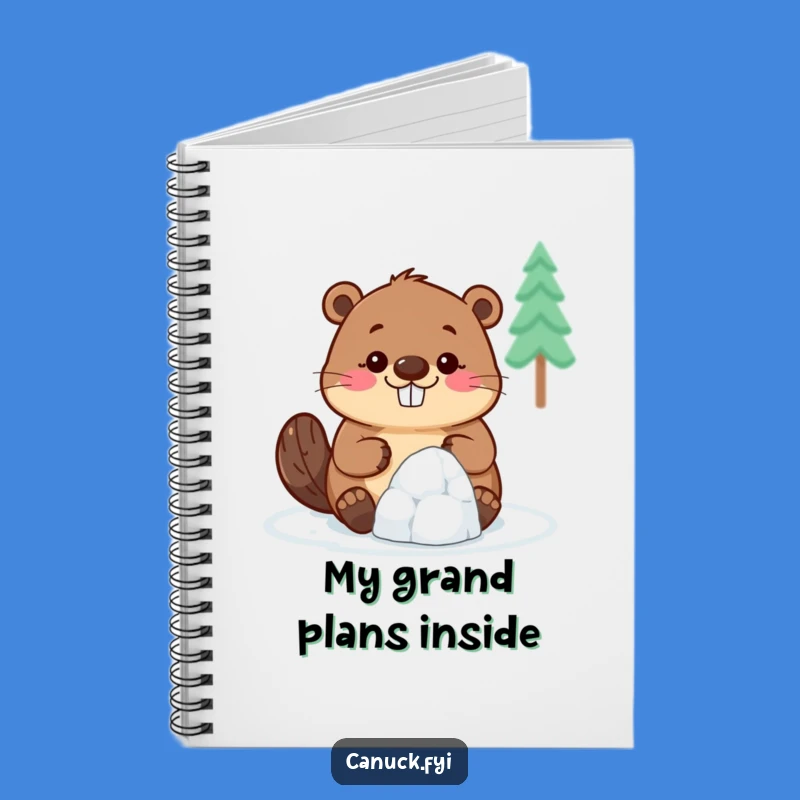Funny Beaver Notebook: Jot Down Plans, Tiny Igloo Journal, Humorous Stationery Gift