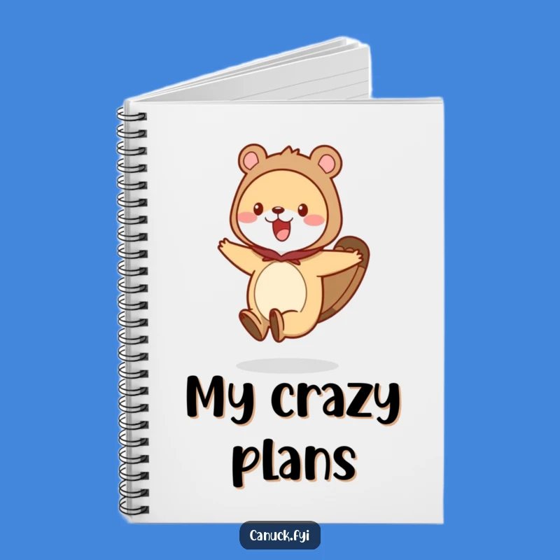 Funny Beaver Tail Costume Notebook - Jot Down Fun Notes - Awesome Funny Gift!