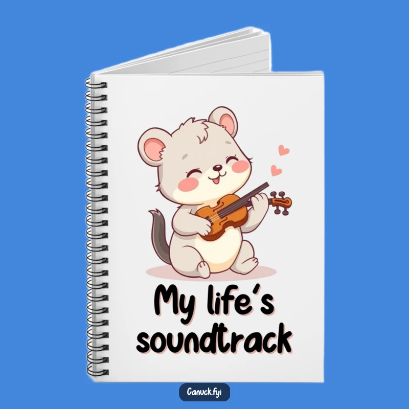 Funny Joyful Fiddle Animal Notebook: Hilarious Music Journal Gift