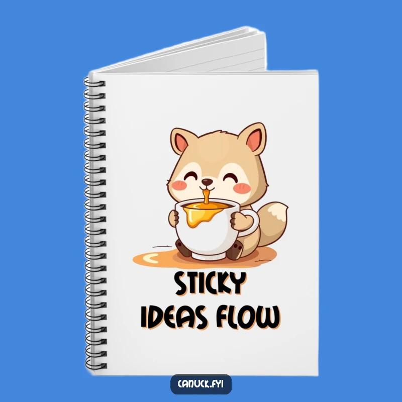 Funny Maple Syrup Animal Notebook - Jot Down Sweet Ideas - Awesome Funny Gift!