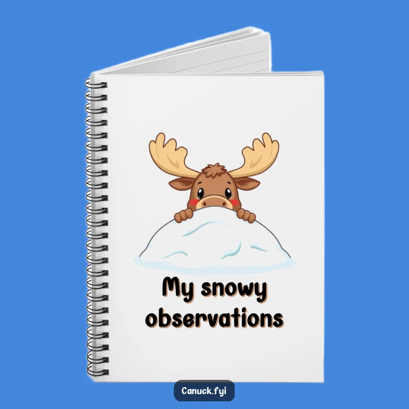 Funny Moose Notebook - Hilarious Wildlife Journal for Ideas & Doodles Gift