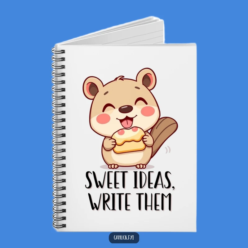 Funny Pastry Animal Notebook, Journal Gift for Sweet Notes
