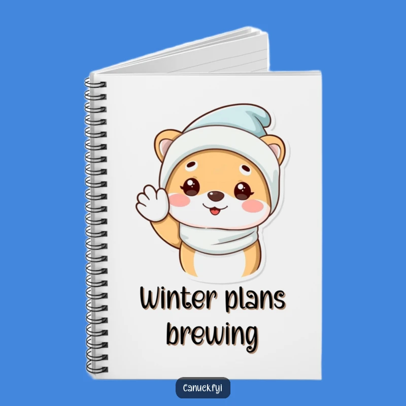 Funny Winter Animal Notebook: Jot Down Notes with a Cozy Winter Wave!