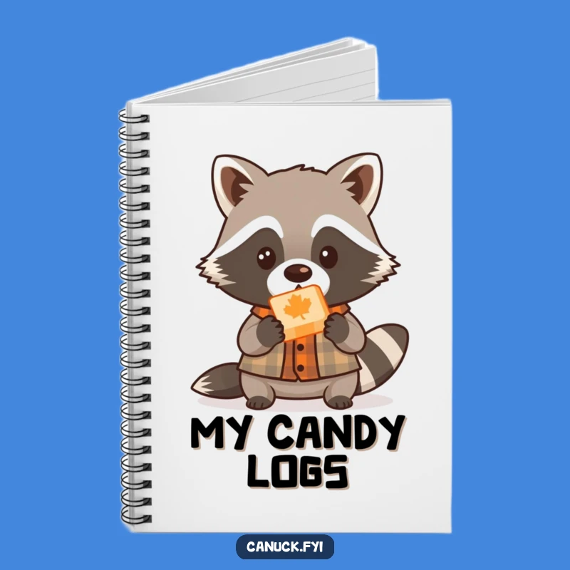 Funny Raccoon Lumberjack Notebook: Cute Journal for Notes, Perfect Woodland Gift