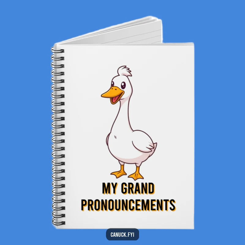 Funny Goose Honk Notebook: Proud Bird Journal, Cheerful Writing Gift