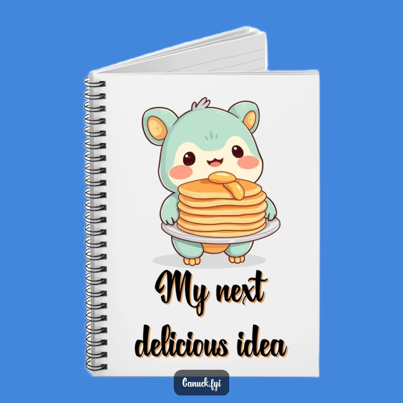 Funny Pancake Creature Notebook: Jot Down Ideas with Smiling Breakfast Joy!